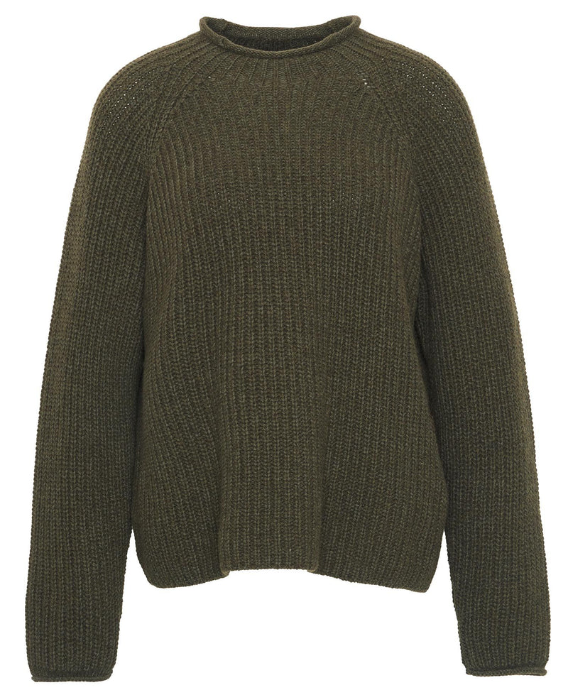 Barbour Willow Knitted Jumper - Olive - Lucks of Louth