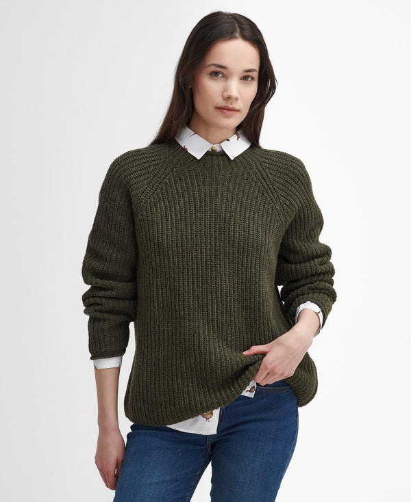 Barbour Willow Knitted Jumper - Olive