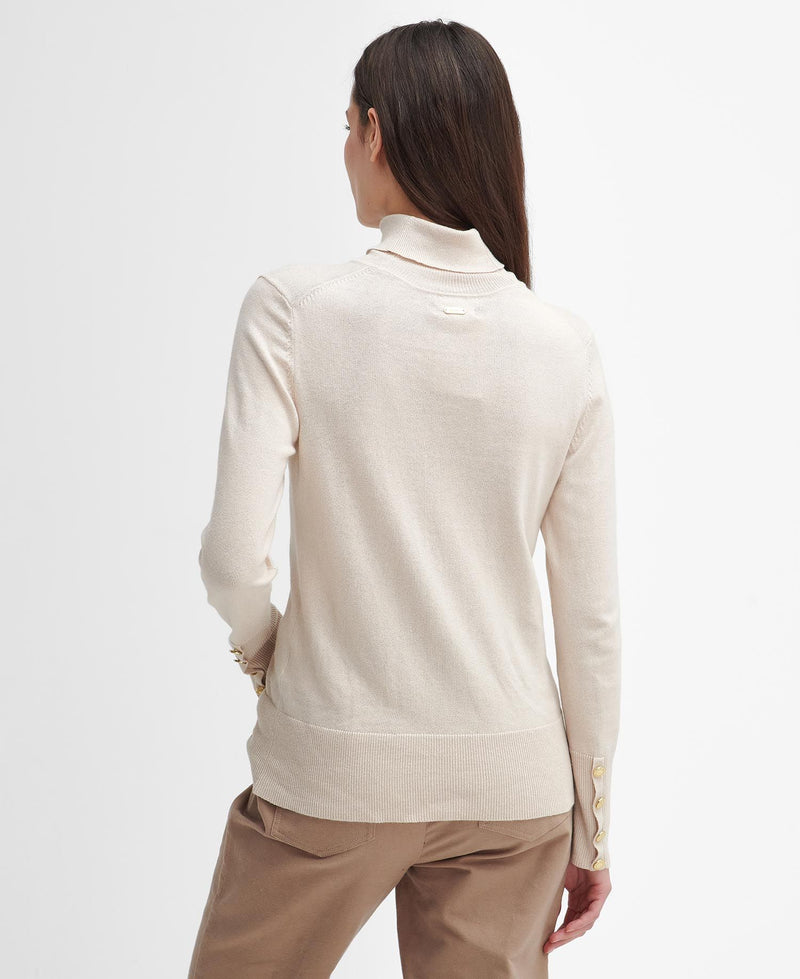 Barbour Highfield Roll-Neck Jumper - Oatmeal