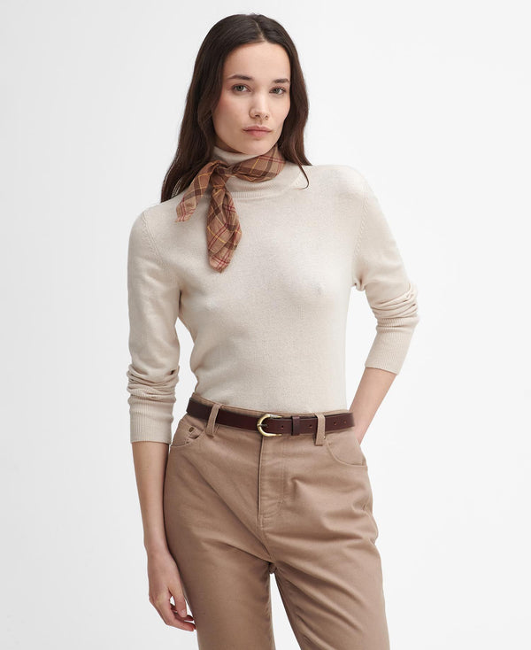 Barbour Highfield Roll-Neck Jumper - Oatmeal