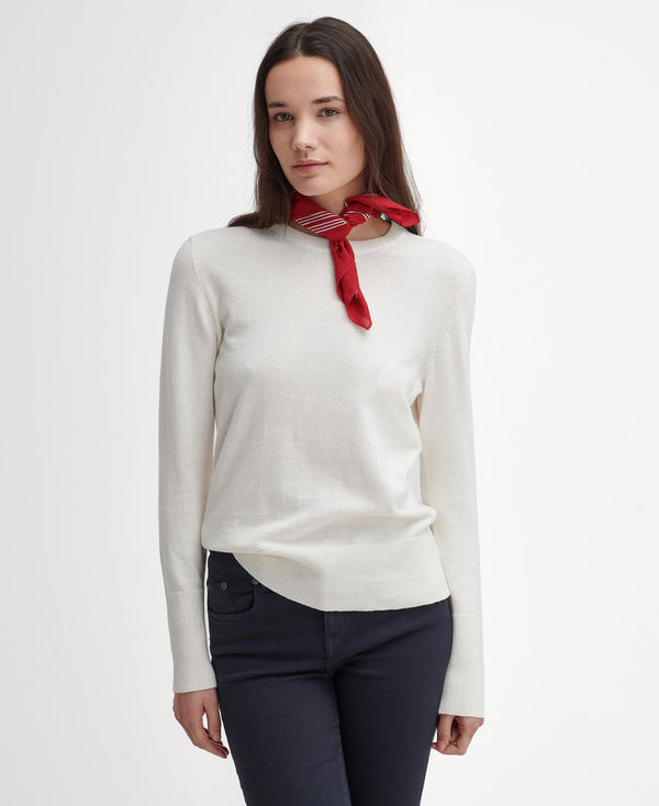 BARBOUR BRAMBLES KNITTED JUMPER - ARAN - Lucks of Louth