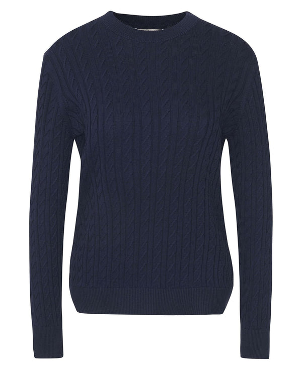 Barbour Hartland Crew Neck Jumper - Classic Navy - Lucks of Louth