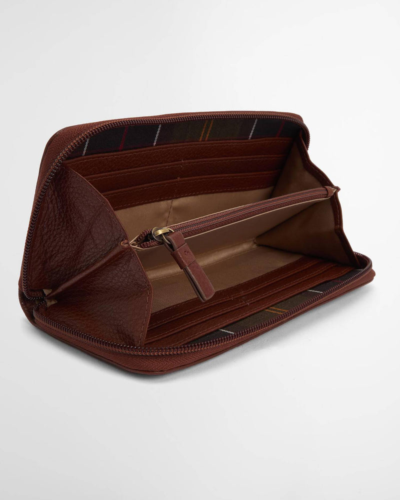 Barbour Birch Leather Matinee Purse - Brown - Lucks of Louth