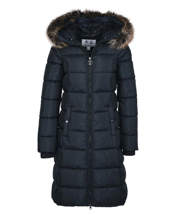 Barbour Rosoman Quilted Coat- Black