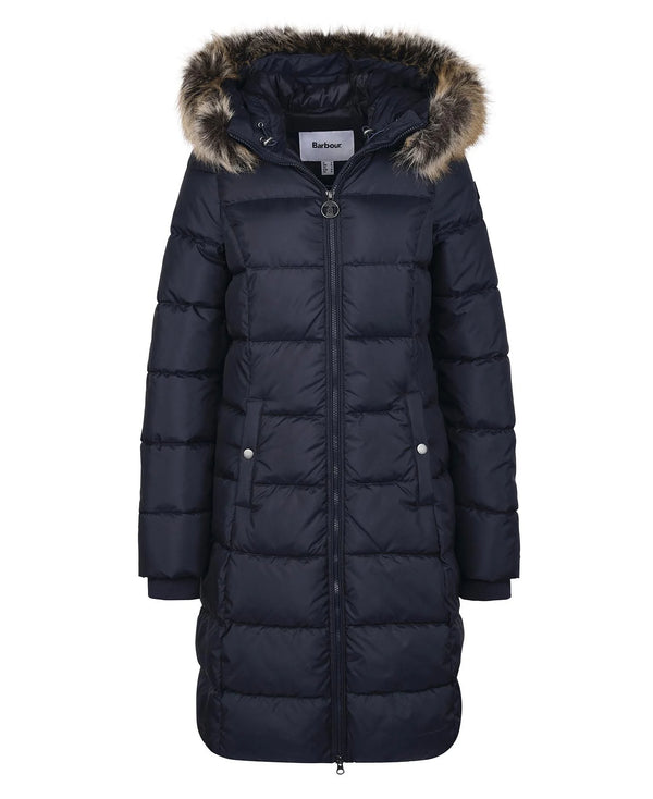 Barbour Rosoman Quilted Coat- Navy - Lucks of Louth