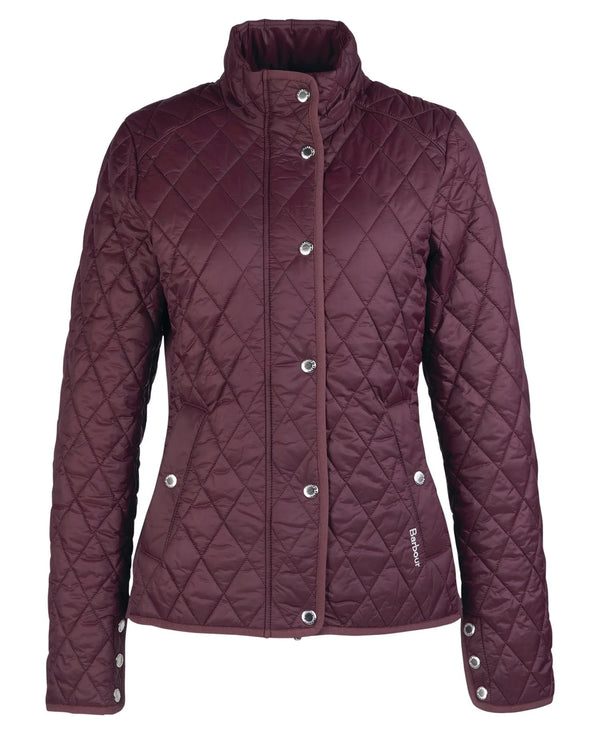 Barbour Yarrow Quilted Jacket - Black Cherry - Lucks of Louth