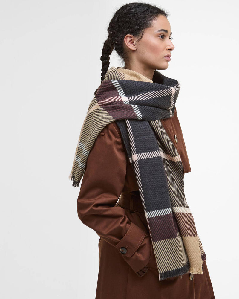 Barbour Blair Tartan Scarf - Gardenia Tartan - Lucks of Louth