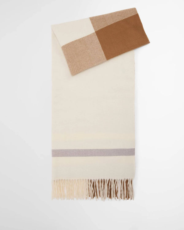 Barbour Harriet Twill Scarf - Hessian - Lucks of Louth