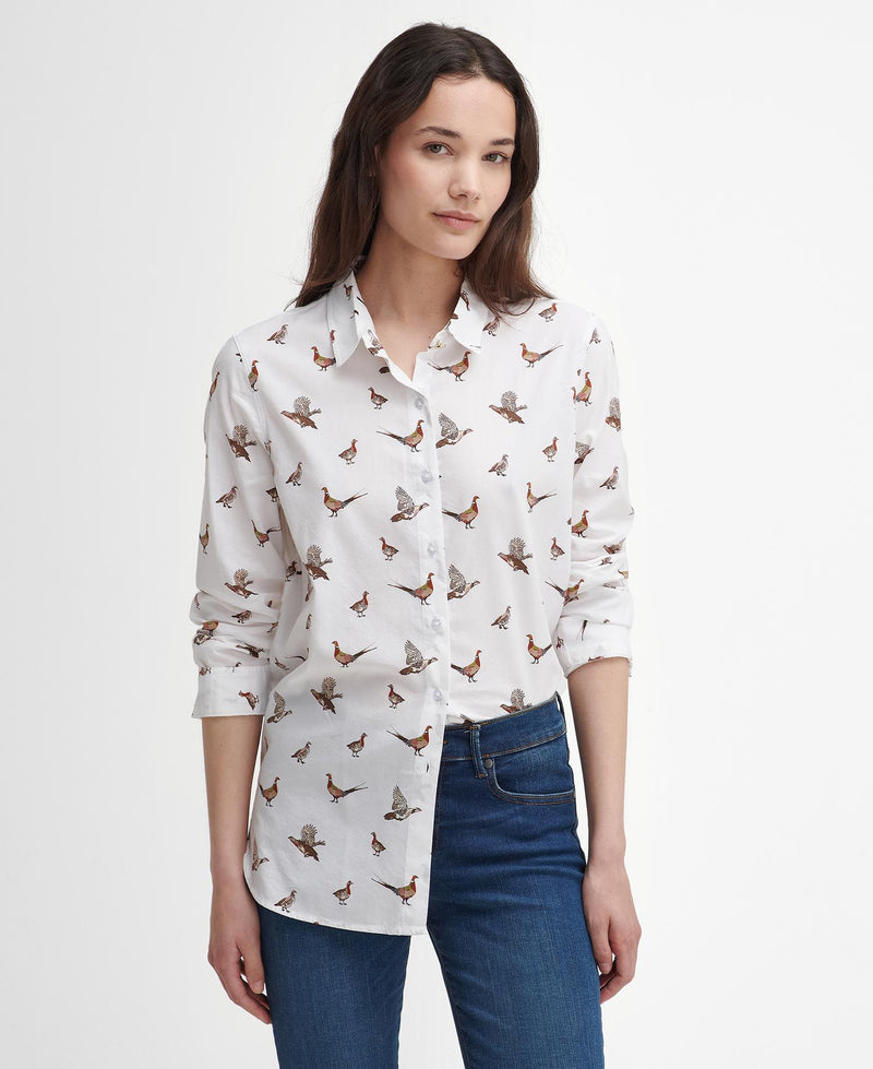 Barbour Safari Shirt - Grouse Print - Lucks of Louth