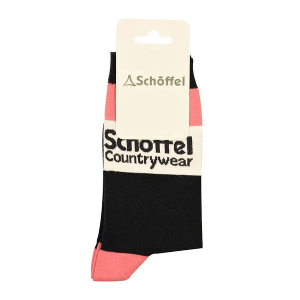 Schoffel Ladies Single Pack Socks - Pink Heritage - Lucks of Louth