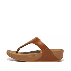 Fitflop Lulu Leather Toe-Post - Tan - Lucks of Louth