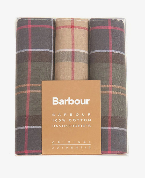 Barbour Handkerchief Gift Set - Tartan 1 - Lucks of Louth