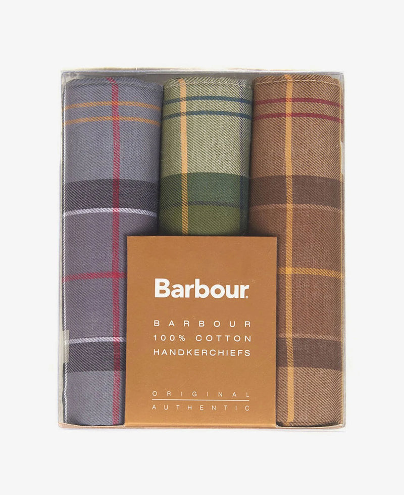 Barbour Handkerchief Gift Set - Tartan 2 - Lucks of Louth