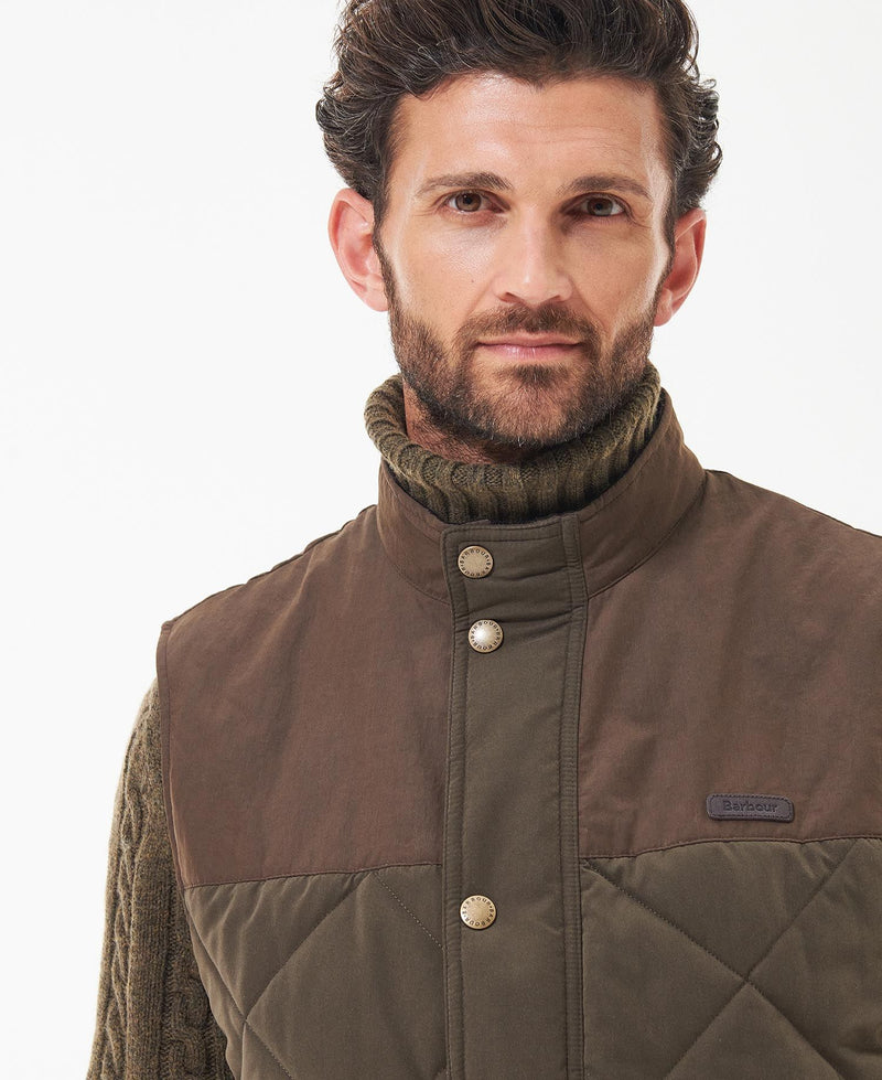 Barbour Rennison Gilet - Dark Olive - Lucks of Louth