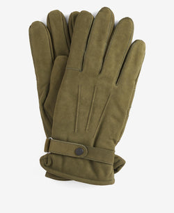 Barbour Leather Thinsulate Gloves.Khaki - Lucks of Louth