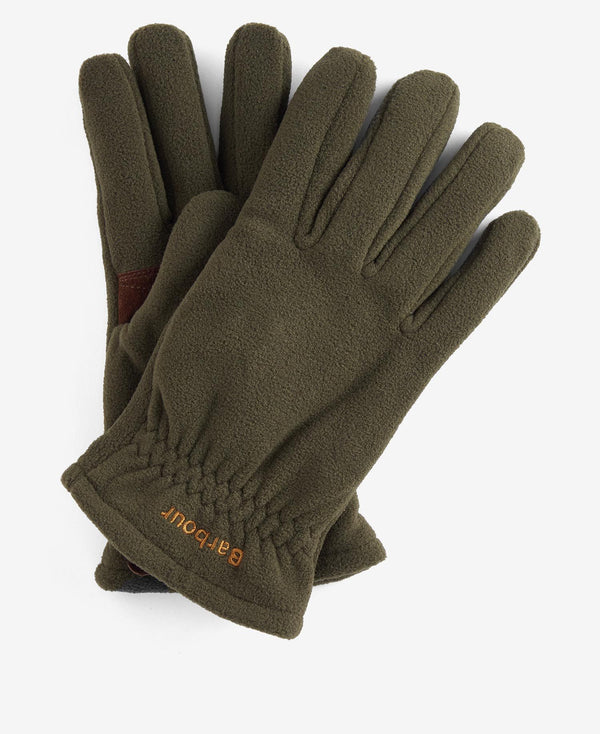 Barbour Coalford Fleece Gloves - Olive - Lucks of Louth