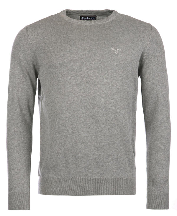 Barbour Pima Cotton Crew Neck Sweater - Grey - Lucks of Louth