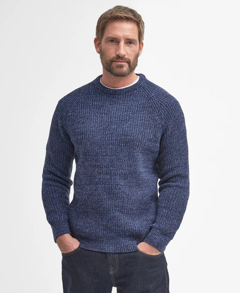 Barbour Horseford Crew Neck Jumper - navy - Lucks of Louth