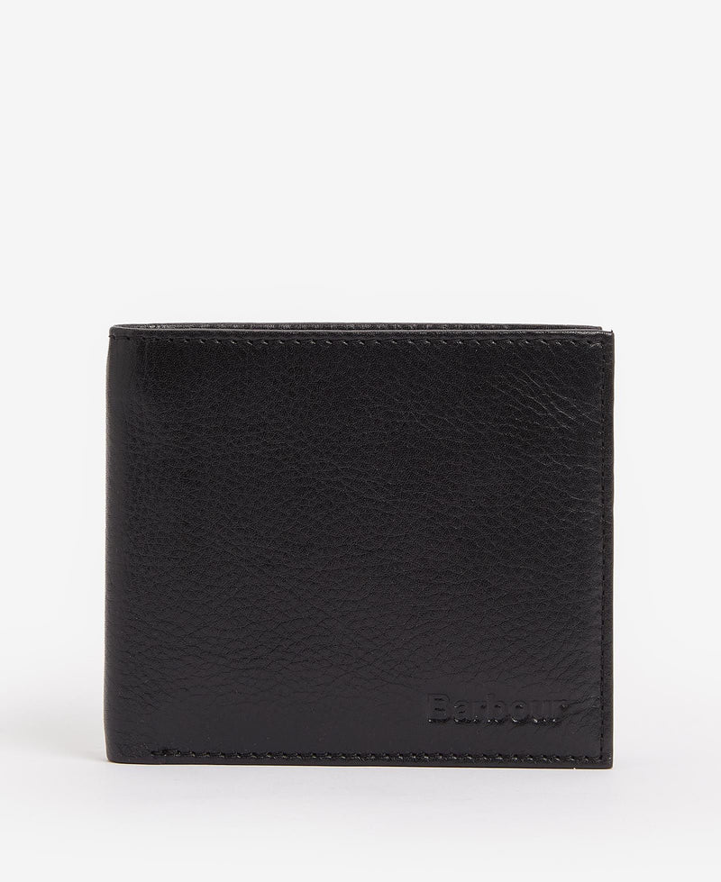 Barbour Colwell Leather Bifold Wallet - Black - Lucks of Louth