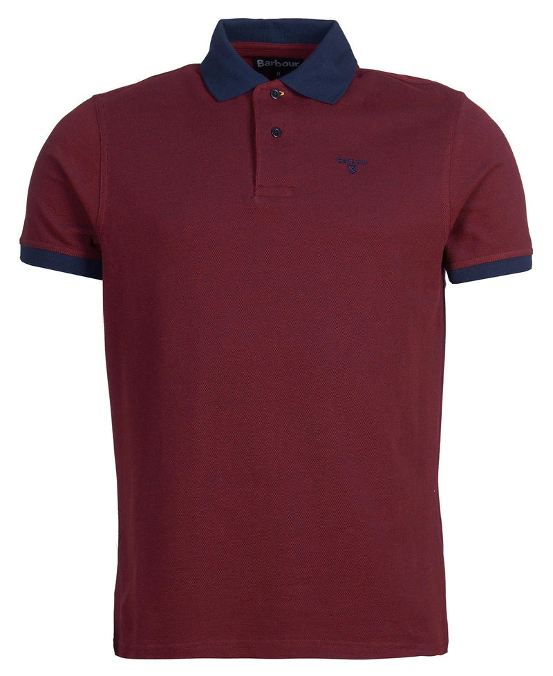 Barbour Sports Polo - Mix Dark Red - Lucks of Louth