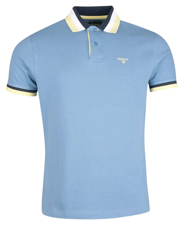 Barbour Finkle Polo Shirt - Force Blue - Lucks of Louth