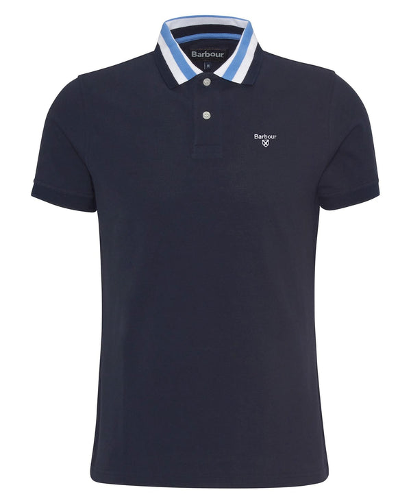 Barbour Hawkesmoor Tipped Tailored Fit Polo Shirt - Navy - Lucks of Louth