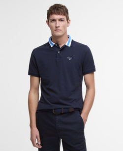 Barbour Hawkesmoor Tipped Tailored Fit Polo Shirt - Navy - Lucks of Louth