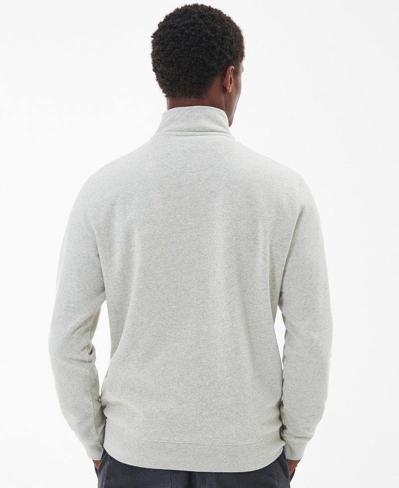 Barbour Bromfield Half Zip Jumper - Ecru Marl - Lucks of Louth