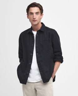 Barbour Washed Overshirt - Navy - Lucks of Louth