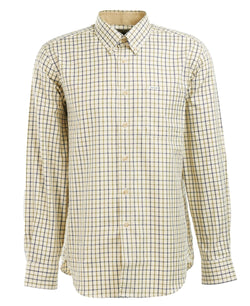 Barbour Sporting Tattersal Shirt,Navy/Olive - Lucks of Louth