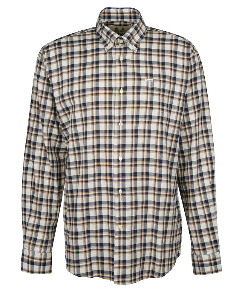 Barbour Turville Shirt - Ecru Marl - Lucks of Louth