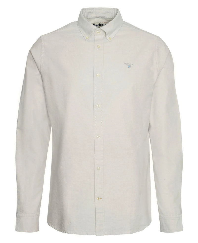 Barbour Oxtown Oxford Tailored Long Sleeved Shirt - Oatmeal - Lucks of Louth