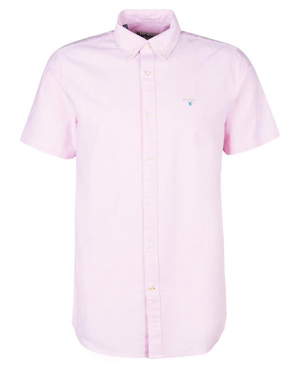 Barbour Oxtown Oxford Short Sleeved Tailored Shirt - Pink - Lucks of Louth