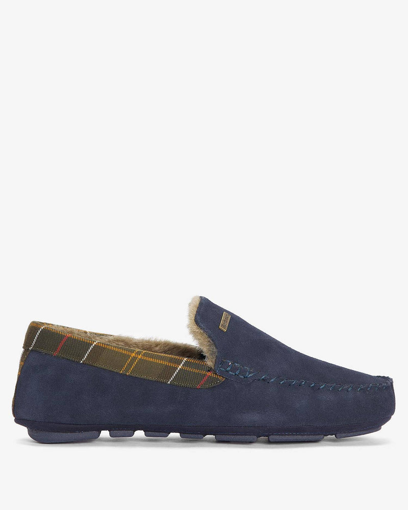 Barbour Monty Slippers - Navy - Lucks of Louth