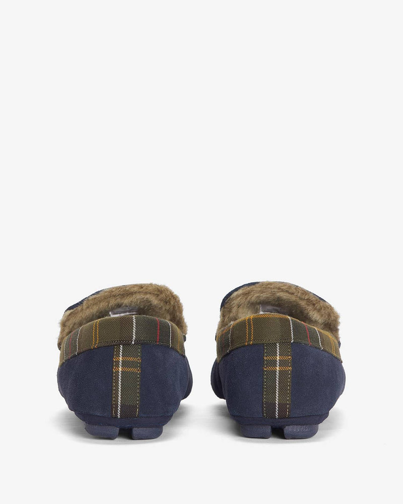 Barbour Monty Slippers - Navy - Lucks of Louth