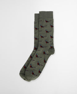 Barbour Mavin Pheasant Socks - Pale Apple - Lucks of Louth