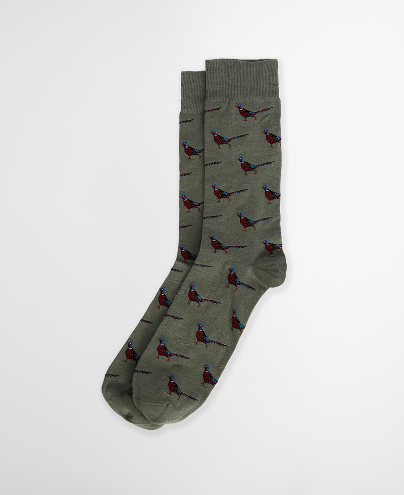 Barbour Mavin Pheasant Socks - Pale Apple - Lucks of Louth