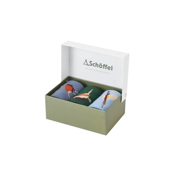 Schoffel Mens Bamboo Sock (Box of 3) - Pheasant Mix - Lucks of Louth