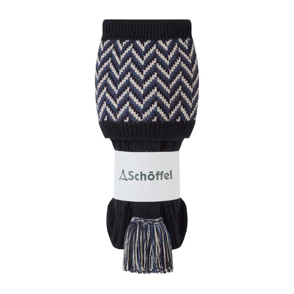 Schoffel Herringbone Shooting Sock - Navy - Lucks of Louth