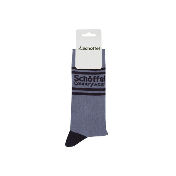 Schoffel Mens Socks - Pigeon Blue Retro - Lucks of Louth