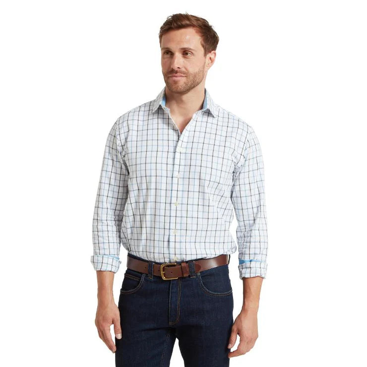 Schoffel Baconsthorpe Tailored Shirt - Mountain Blue - Lucks of Louth