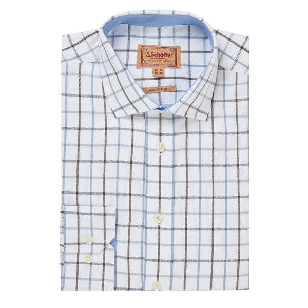 Schoffel Baconsthorpe Tailored Shirt - Mountain Blue - Lucks of Louth