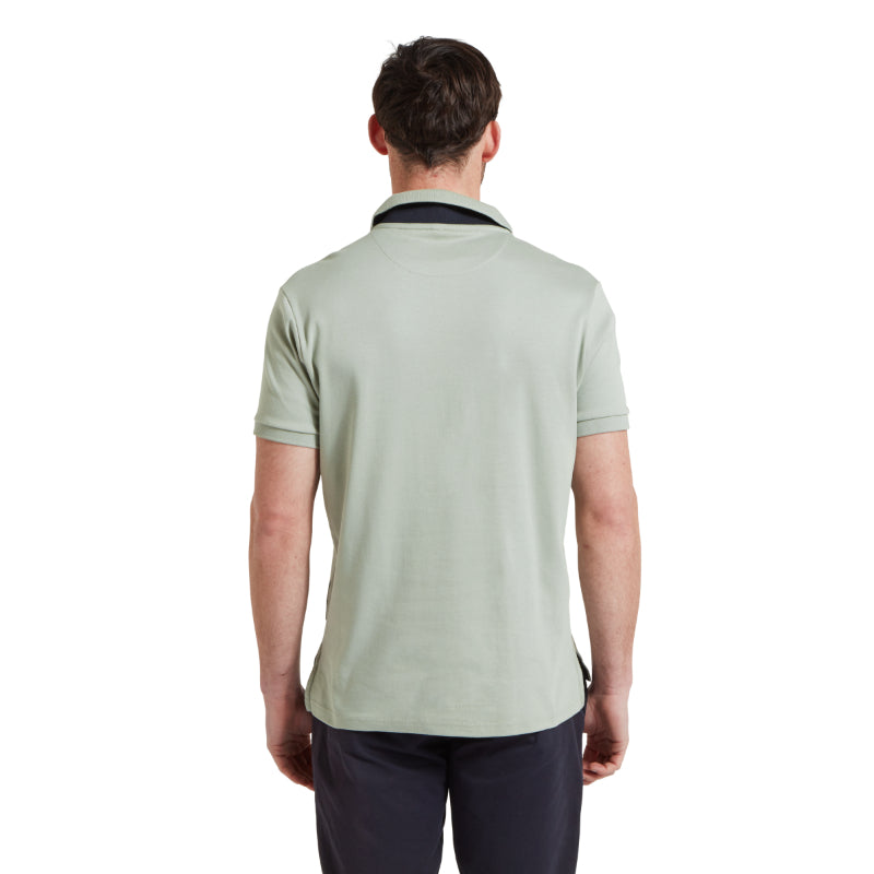 Schoffel St Ives Jersey Polo Shirt - Aqua Grey - Lucks of Louth