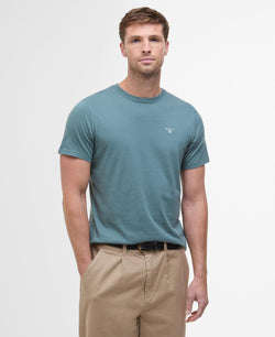 Barbour Tartan Sports T-shirt - Vintage Teal - Lucks of Louth