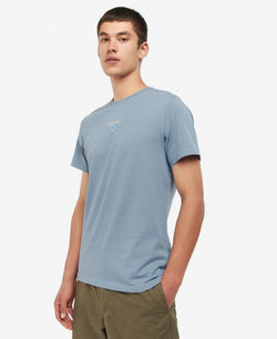 Barbour Stockton Logo T-Shirt - Washed Blue - Lucks of Louth
