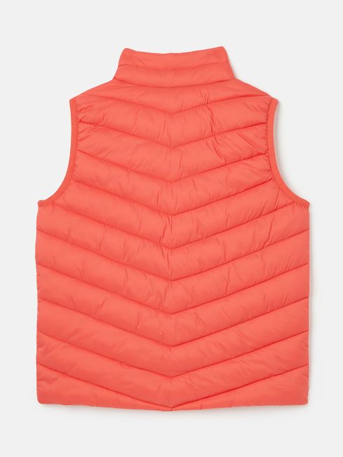 Joules Croft Showerproof Padded Gilet - Dusty Red - Lucks of Louth