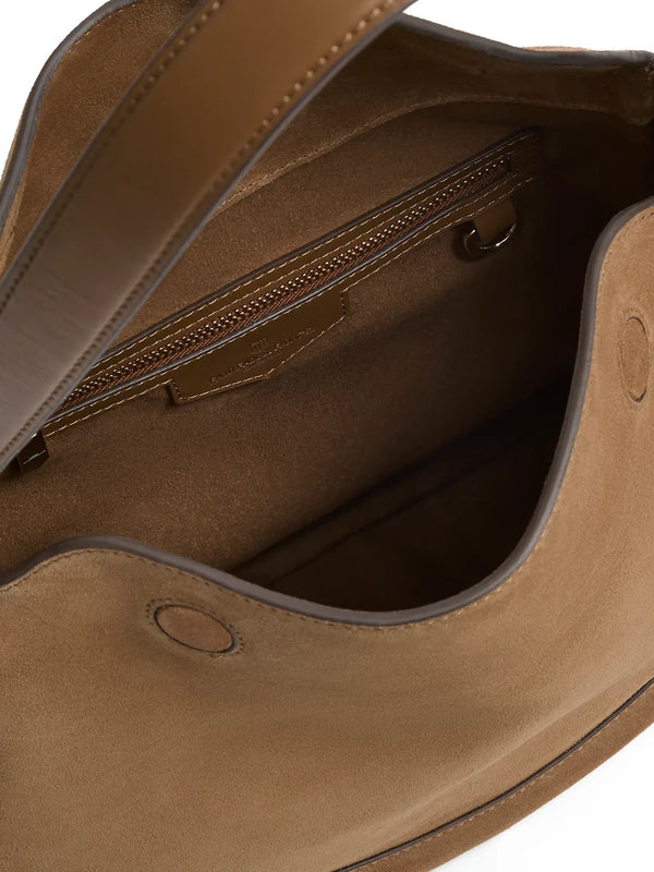 Fairfax & Favor Dartmoor Hobo Bag - Tan Suede - Lucks of Louth