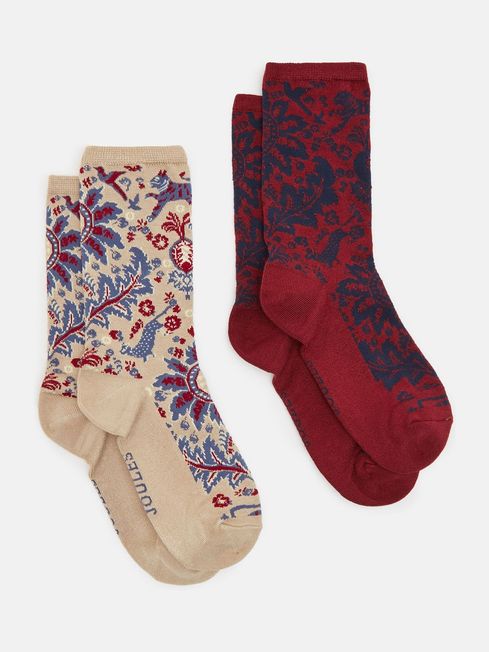 Joules Everyday Socks 2 Pack - Neutral Dsk - Lucks of Louth