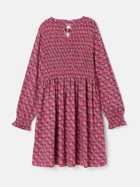 Joules Aubrey Gracie Printed Jersey Dress - Pink Ditsy Horse - Lucks of Louth