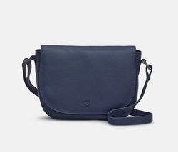 Yoshi Clarendon Flap Over Saddle Bag - Navy - Lucks of Louth